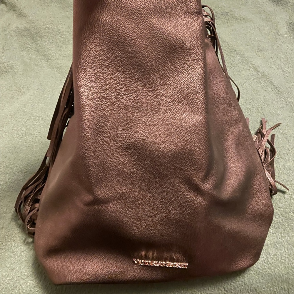 Victoria’s Secret Drawstring Fringe Bag Backpack - Picture 7 of 14